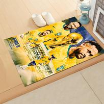 Brazilijos futbolo žvaigždės Neymaras kilimas svetainėms, miegamiesiems, namų dekoravimui ir kaip dovanos. 40cmx60cm