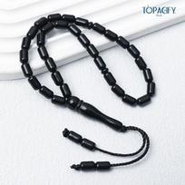 Vidurio Rytų 33 karoliukų Misbaha Tasbih: Arabiški maldos karoliukai šlovinimui ir meditacijai juoda