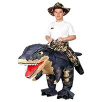Pripučiamas Velociraptoriaus Kostiumas - Helovino T-Rex Cosplay ir Kūrybingas Pasirodymo Apranga Child 120~150cm black