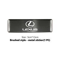 Lexus 3D Metalinis Lipdukas Automobilio Logotipas Galinės Bagažinės Kėbulo Emblemos Lipdukai Decal RX350 IS250 CT200h ES250 ES300h NX300h IS200 GS300 black