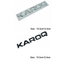 Lipdukai raidės SKODA 4x4 logotipui Karoq Kamiq Kodiaq Superb Octavia A7 Tour Rapid Yeti automobilio galinės bagažinės emblemos ženklelio priedai 1pc Silver