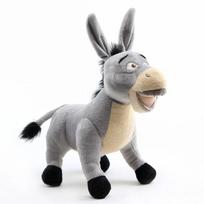 Anime Shrek Plush Toys Princess Fiona Gingerbread Man Donkey Puss Boots Collectible Soft Doll Toy Cartoon Doll Kids Gifts gray