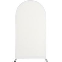 U formos geležinio lanko rinkinys su elastiniu audinio uždangalu vakarėliams ir vestuvėms 120x50 cm pilkšvai balta