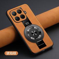 Skirta Xiaomi 17T Pro dėklas Naujas pažangus prabangus odinis su Magsafe magnetiniu laikikliu Neslystantis galinis dangtelis Skirta Xiaomi 17T korpusas Buferis Xiaomi 17T black