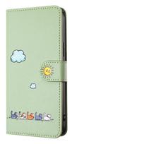Odinis atlenkiamas dėklas Funda Samsung Galaxy A56 A36 A16 A26 A55 A35 A25 A15 A54 A34 5G Dėklams 3D Mielas Katės Piniginė Telefono Dangtelis Moterims Samsung A14 4G (5G) beige
