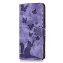 Odinis atlenkiamas dėklas Funda Samsung Galaxy A56 A36 A16 A26 A55 A35 A25 A15 A54 A34 5G Dėklams 3D Mielas Katės Piniginė Telefono Dangtelis Moterims Samsung A34