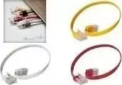 Shiverpeaks Basic- S U/UTP plokščias paleidimo kabelis, Kat.6, 0,5 m raudonas, 2 x RJ 45 kištukas, PVC apvalkalas, paauksuoti kontaktai (SP711- SL0.5R) (JAB-1130109)