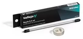 Vallejo : Airbrush - 0.3 pilnas adatos + purkštuko / adatos dangtelio rinkinys (Innovator, Profinish & EasyAir) (2030779)