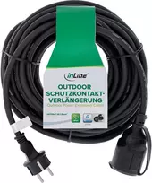 Alcasa InLine® Ilgintuvas su įžeminimu, lauko IP44, apsauga nuo prisilietimo, 20m