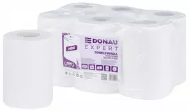 Donau Expert Popieriniai rankšluosčiai rulone DONAU EXPERT Mini, 2 sluoksnių, 200 lapelių, 6 vnt., balti (42351418-14)