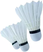 Kubisport Badmintono kamuoliukai su plunksnomis Plunksniniai rinkinys Balti 3 vnt. (Kub_05-GCS3/2K)