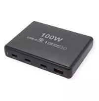 „Value USB GaN“ įkroviklis, 4 prievadai (3 x USB-C, 1 x USB-A), maks. 100 W (19.99.1098)