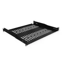 Value 19 – fiksuota lentyna, 440 x 400 mm, maks. 25 kg, 1U, U formos, juoda (26.99.0430)