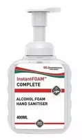 DEB Putos rankų dezinfekavimo priemonė DEB InstantFOAM Complete, butelis su pompa, 400 ml
