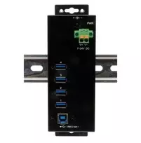 HUB USB Exsys EX-1505HMVS – metalinis USB 3.2 Gen 1 šakotuvas su 4 prievadais ir 3,0 A maitinimu kiekviename iš jų (15.06.3516)