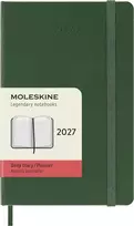 Moleskine dienoraštis 2027, 12M, P, 9x14 cm, kietas viršelis, myrtle žalias (MS-9279981)
