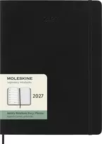 Moleskine savaitinis kalendorius 2027, 12M, XL, 19x25 cm, minkšti viršeliai, juodas (MS-9279660)