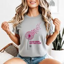 Unisex marškinėliai krūties vėžio sąmoningumui Padidinti Rožinė juostelė Pūkas Viltis Grafinis marškinėlis 4XL gray