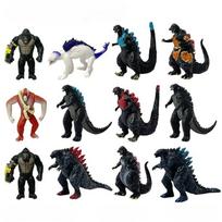 12vnt./rinkinys Godzilla VS King Kong 3-osios 4-osios kartos Imperijos Monstrai Judančiais Sąnariais Veiksmo Figūrėlė PVC Modelis Lėlė Vaikų Gimtadienio Žaislas black