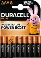 Duracell Baterija, PLUS POWER, AAA šarminė pakuotė 8 vnt. (53848)