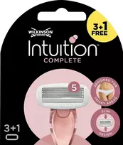 Wilkinson Sword Intuition Complete keičiamosios plovimo galvutės /3+1 vnt. (WILK-GO-01-01)