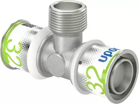 Uponor S-Press PLUS trišakis su išoriniu sriegiu 32-R3/4MT-32 (1070594)