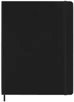 Moleskine savaitinis vertikalus kalendorius Pro 2027, 12M, XL, 19x25cm, kietas viršelis, juodas (MS-9279486)
