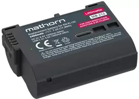 Mathorn Baterija Ultimate 2400mAh USB-C pakaitinė EN-EL15C, skirta Nikon Zf (EOL) (MB-212B)