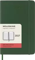Moleskine Kasdienis kalendorius 2027, 12M, P, 9x14cm, minkšti viršeliai, myrtle žalias (MS-9278687)