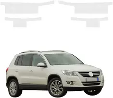 GrizzGlass Bespalvė techninė danga HeavyDuty Clear slenksčiams, skirtiems Volkswagen Tiguan 5D (2007-2011) [4w1] (GRZ20852)