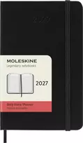Moleskine dienoraštis 2027, 12M, P, 9x14cm, kieti viršeliai, juodas (MS-9279424)