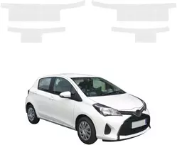 GrizzGlass Bespalvė techninė danga HeavyDuty Clear slenkščiams, skirtiems Toyota Yaris (2011-2016) [4w1] (GRZ21237)