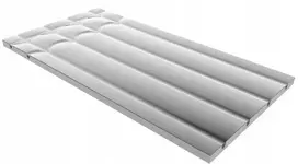TiA Plokštė Tiasystem ALU EPS400 1200x600x20 mm, vamzdis 16mm, atstumas 150mm, el. tiesus su dviem lankais (F-069583)