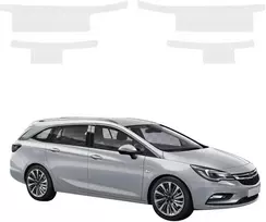 GrizzGlass Bespalvė techninė danga HeavyDuty Clear slenksčiams, skirti Opel Astra J Kombi 5D (2012-2015) [4w1] (GRZ20911)