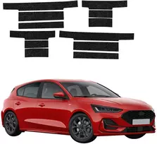 GrizzGlass Juoda techninė danga HeavyDuty Juodas slenksčiams skirti Ford Focus ST-Line X Hatchback Facelift (2021-2025) [12w1] (GRZ20251)