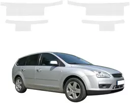 GrizzGlass Bespalvė techninė danga HeavyDuty Clear slenksčiams, skirtiems Ford Focus Mk2 Combinė (2004-2007) [4w1] (GRZ20817)