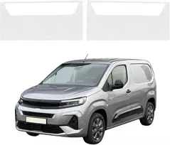 GrizzGlass Bespalvė techninė danga HeavyDuty Clear priekiniams slenksčiams, skirti Opel Combo Cargo (2018-2026) [2in1] (GRZ22388)
