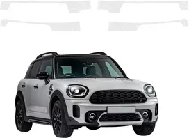 GrizzGlass Bespalvė techninė apsauginė danga HeavyDuty Clear slenksčiams skirti Mini Countryman (2023-2026) [4w1] (GRZ20714)
