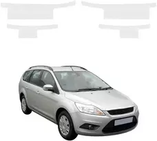 GrizzGlass Bespalvė techninė danga HeavyDuty Clear ant slenksčių, skirtų Ford Focus Mk2 Kombi Facelifting (2007-2011) [4w1] (GRZ20811)
