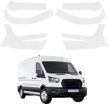 GrizzGlass Bespalvė techninė danga HeavyDuty Clear priekiui, skirta Ford Transit Van 350 L3 (2023-2026) [6w1] (GRZ21925)