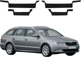 GrizzGlass Juoda techninė danga HeavyDuty Juodas slenksčiams, skirtiems Skoda Superb 2 Kombi (2009-2013) [4w1] (GRZ20498)