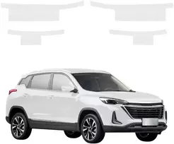 GrizzGlass Bespalvė techninė danga HeavyDuty Clear slenkstinėms juostoms, skirtoms BAIC BEIJING 3 (2023-2026) [4w1] (GRZ20680)