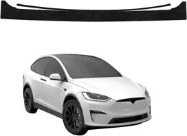 GrizzGlass Juoda techninė danga HeavyDuty Juodas bagažinės slenksčiui, skirta Tesla Model X (2021-2026) (GRZ20405)