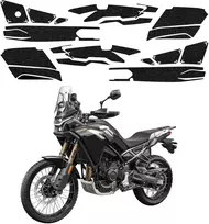 GrizzGlass Juoda techninė danga HeavyDuty Juodas šoninei apsaugai ir svirtims, skirtas CFMOTO 450MT (2024-2026) [20w1] (GRZ22321)