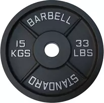 Kubisport Disko svoris olimpinis svarmuo ketaus tvirtas 15 kg 50mm (Kub_05-CWSPE15)