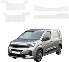 GrizzGlass Balta techninė danga HeavyDuty Baltas ant slenksčių su įdubimais, skirti Opel Combo Cargo (2018-2026) [4w1] (GRZ22704)