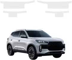 GrizzGlass Bespalvė techninė danga HeavyDuty Clear slenksčiams, skirtiems Chery Tiggo 4 (2025-2026) [4w1] (GRZ20591)