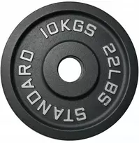 Kubisport Disko svoris olimpinis apkrovimas ketaus tvirtas 10 kg 50 mm (Kub_05-CWSPE10)