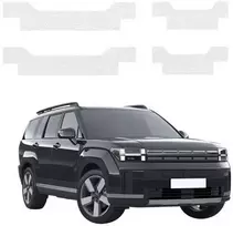 GrizzGlass Bespalvė techninė danga HeavyDuty Clear ant slenksčių, skirta Hyundai Santa Fe (2023-2026) [4w1] (GRZ20944)