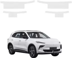 GrizzGlass Bespalvė techninė danga HeavyDuty Clear slenksčiams MG S5 EV (2025-2026) [4w1] (GRZ20907)